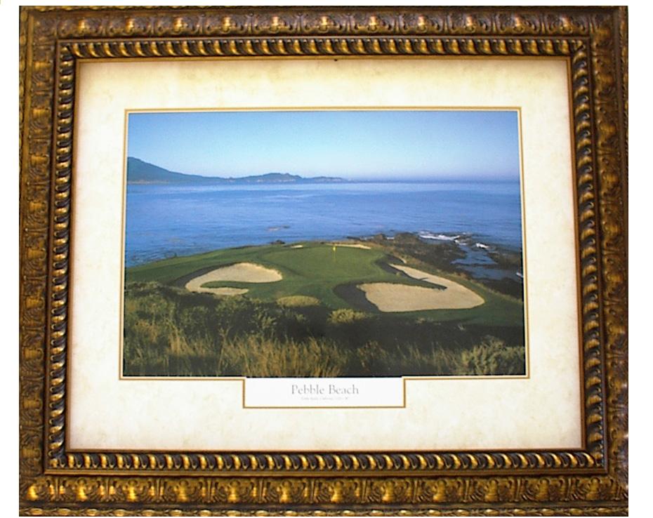 Golf Course Artwork Pebble Beach Framed